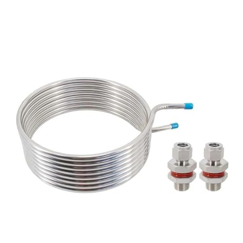 Intercambiador de Calor Bobina De Puré Recirculación Intercambio Calor Sin Soldadura, 25 Pies (7,6 Metros), Tubo Acero Inoxidable 304 1/2 ', 10' Y 12' Diámetro(12 inch Diameter)