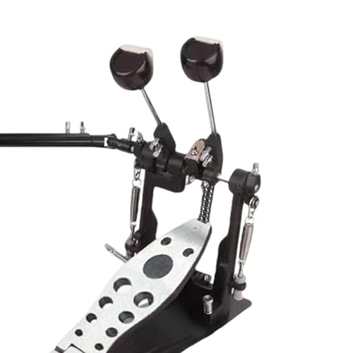 Pedal doble para bombo con cadena para batería miniatura 2