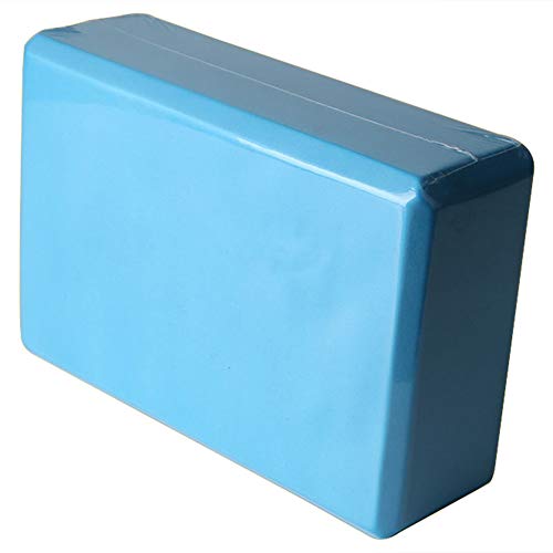 Fliyeong 1 Pcs Yoga Blocks EVA High Density Non-Slip Exercise Fitness Bricks Yoga Support Blocks for Yoga Pilates Practice(Blue) Creative and Useful