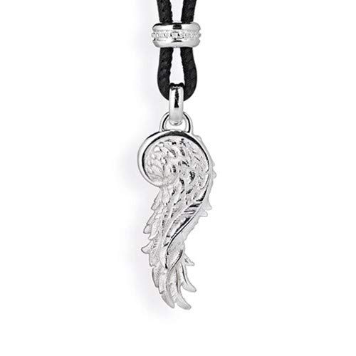 Preisvergleich Produktbild Drachenfels Damen Flügel Anhänger in Echtsilber / Kollektion La Luna / Kleiner Feder Anhänger für Ketten aus 925 Sterlingsilber