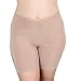 Undersummers Classic Shortlette: Rash Guard Slip Shorts (Large, Beige)