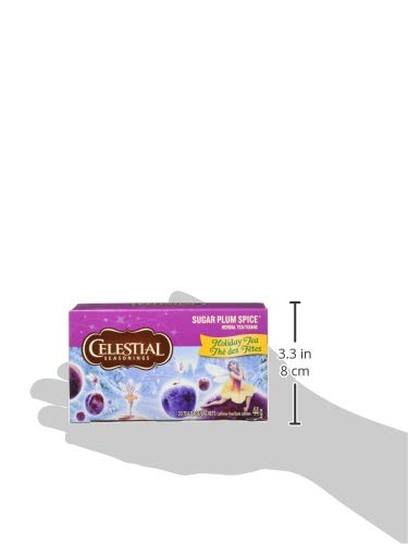 Celestial Seasonings Herbal Tea, Sugar Plum Spice, 20 Count Box #TOP6