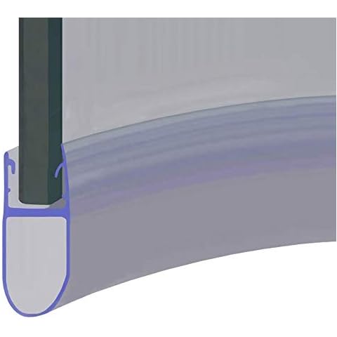 Pre Curved Shower Screen Door Bubble Seal | Fits 4, 5 or 6mm Glass | Seals Gaps of Up to 16mm | 850mm Long | SEAL029 (85cm Length) Cover