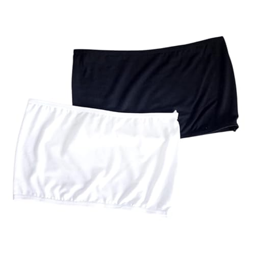 Worldly 2pcs Top Tube Femme Soutien-Gorge sans Bretelles Bandeau Top Bustier