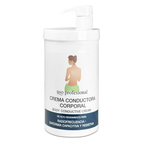 Crema Conductora Radiofrecuencia Corporal 1 Litro - Alto Rendimiento para Diatermia Capacitiva y Resistiva