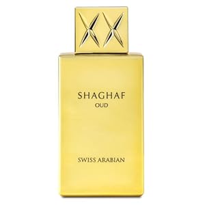 Swiss Arabian Shaghaf Oud – Unisex – EDP Spray – Oud, Gourmand Luxury Fragrance From Dubai – Seductive, Long-Lasting Perfume With Saffron, Rose, Praline, Vanilla Notes -75ml