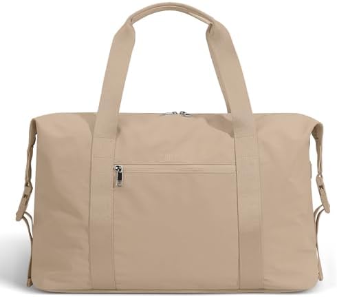 Women's Weekender bag Travel Duffel Bag with Shoe Compartment 21-inch Airline-Approved Carry-On, 2-Piece Overnight Bag Set Personal Item Luggage