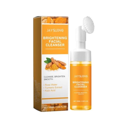 Limpiador de cúrcuma, aceite de acné, removedor de puntos negros, lavado de piel, cara, cara, espuma, rejuvenecimiento, limpieza U5l4