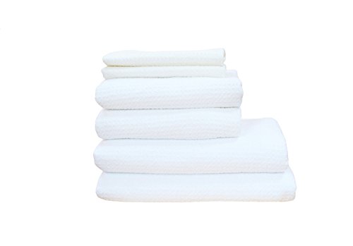 Fina Ultra Absorbent Microfiber Waffle 6-Towels Set - 2 Body(29