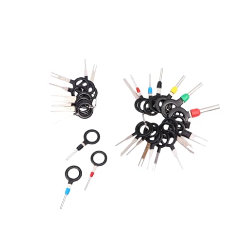 ULTECHNOVO 29Pcs Auto Terminal Extractor Tool Pin Release Wire Harness Connector Picks Durable Design for Safe Removal of Electrical Wiring Pins