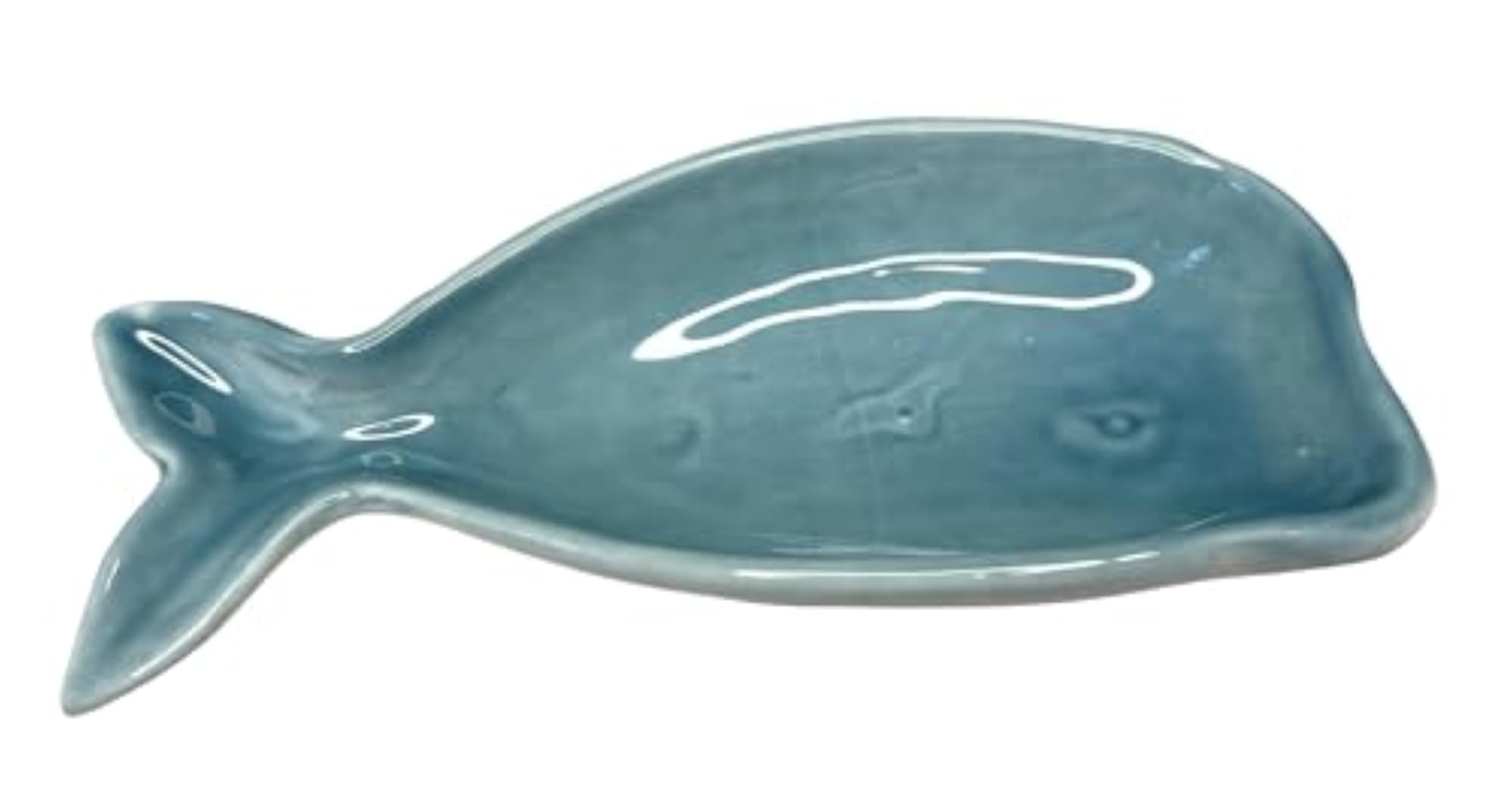 Set of 2 Whale Jewelry Dishes, Ceramic Trays