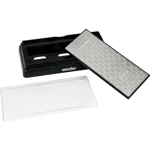 Vonder, Pedra Para Afiar Diamantada, Base De 7', Dupla Face, G 600/1200.