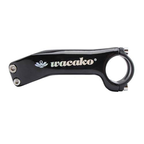 wacako カーボンステム 6度17度 ロードバイクステム マウンテンバイクステム MTBステム 自転車ステム wkb015(ロゴ有り -17度 120mm)