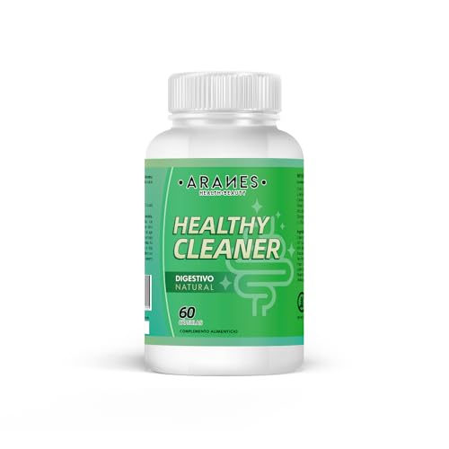 Healthy Cleaner | Potente digestivo natural | Depura el organismo | Eficaz antioxidante y detoxificante | Chlorella, L-Metionina, Cardo Mariano y Rábano Negro | 60 cápsulas