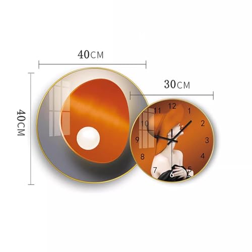 Horloge murale moderne ensemble en céramique pour salon et décoration hôtel