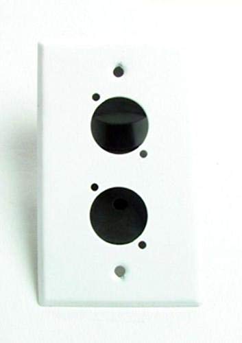 usbargainsound One Genuine ProCraft White Pre-Punched Wall Plate - 2"D XLR