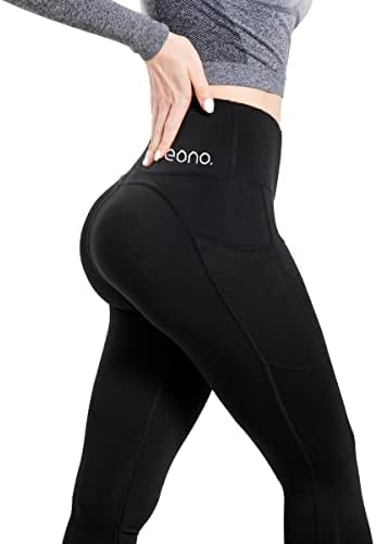 Amazon Brand - Eono High Waist Yoga Leggings for Women Tummy Control Yoga Pants with Pocket Non See-Through 4 Way Stretch Workout Running Tights