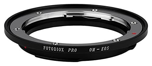 Image of Fotodiox Pro Lens Mount Adapter, Olympus OM Lens to Canon EOS Camera, for Canon EOS 1D, 1DS, Mark II, III, IV, 1DX, 1DC, 5D, 5D Mark II, III 7D, 50D, 60D, 60D, Digital Rebel T3i, T4i, T5i, SL1, and C300, C500