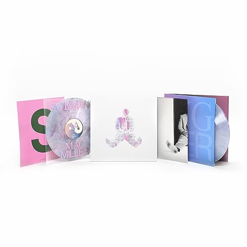 Portada del vinilo Swimming Azul Transparente de Mac Miller (2LP)