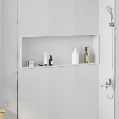 Puerta De Ducha Mamparas De Ducha, Nichos de Ducha 90 x 30 x 9.5 cm Acero inoxidable Puerta De Baño para Baño, ducha