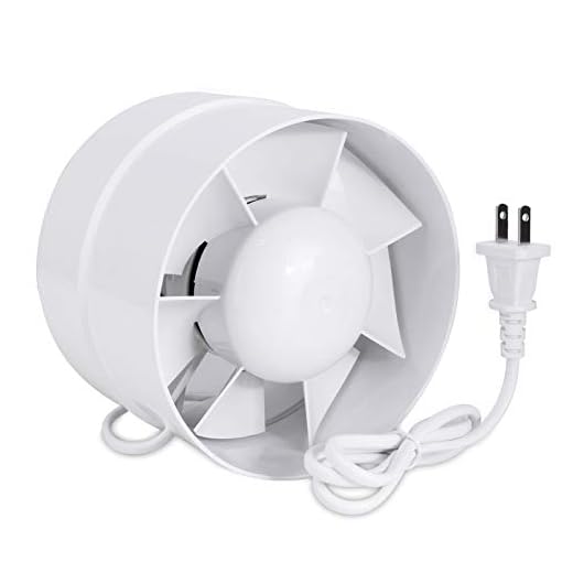 Inline Duct Fan 4 Inch Vent Booster, HVAC Exhaust Intake Fans 76 CFM, Ventilation Blower for Grow Tent Attic Kitchen Garage Greenhouse Basement (Φ 4 inch/110v)