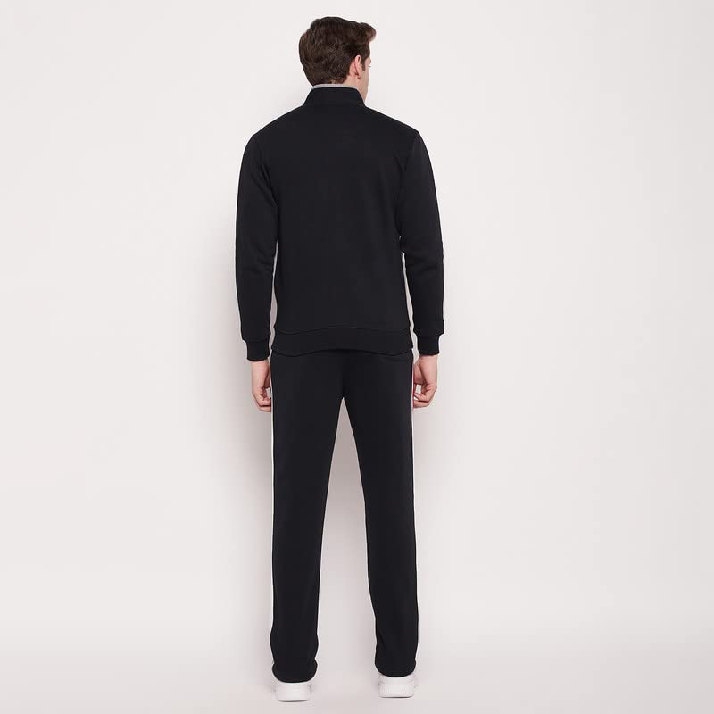 Image of Cantabil Men Color Block Tracksuit (P MTRS00013 NAVY)