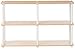 Furinno 99130BE/WH 3-Tier Double Size Storage Display Rack, Beech/White
