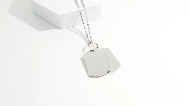 Vnox Doppio Dell'acciaio Inossidabile Dog Tag Collana Per Gli