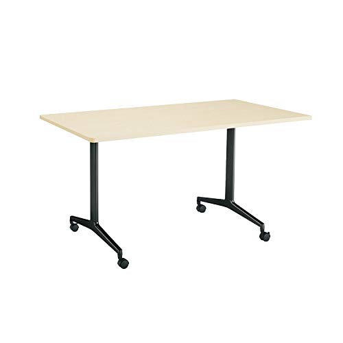 �y���[�J�[�z���E�ݒu�E�g���z�R�N�� �~�[�e�B���O�e�[�u�� JUTO MT-JTTR157E6MT1-C �p�`�V�� T���r ���E���h�R�[�i�[ ��150×���s75cm �V�i�`�������I�[�N/�r�u���b�N �L���X�^�[�t