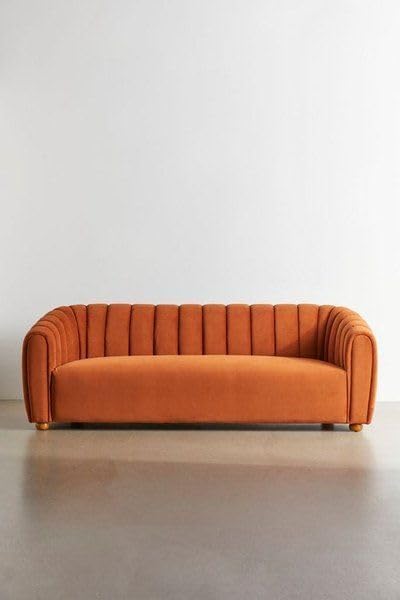 Image of Stylish & Modern Heavy Duty & Luxurious Traditional 3 Seater Sofa Chesterfield Sofa Arm Sofa Three Seater Sofa for Living Room Guest Room Hotels & Office. (Mustard)