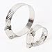 10pcs Stainless Steel SS304 Hose Pipe Clamps - Adjustable Clips for Automotive and Industrial Use, 8mm to 197mm(91-114mm)