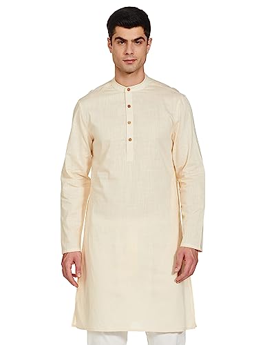 Amazon Brand - Symbol Men's 100% Cotton Solid Long Length Casual ...