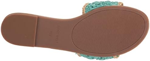 Nine West Women's BEEHIV Sandal, Aqua+Natural 450, 5.5 | Image 3