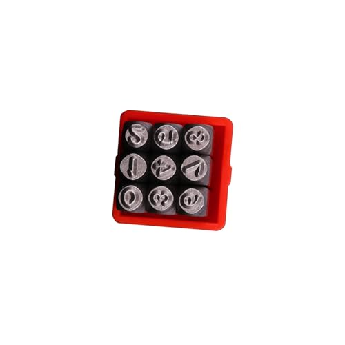 Professional 3mm Steel Letter Number Stamper Metal Handle Leather Punches Carving Tool for Leather Craft Jewelry Making Steel St