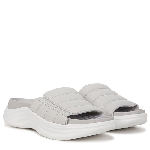 Dr. Scholl's Women's Feel Free Slide Sandal Vapor Grey Fabric 12 M - image 8