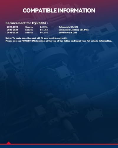 Image of KAX PM4828 AC Blower Motor for Hyundai Sonata Gas 2020-2023