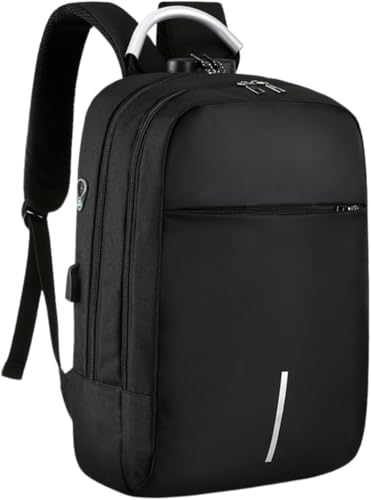 Mochila Executiva Antifurto Masculina Feminina Impermeável com Cadeado e Entrada USB – Para Notebook até 15,6” Trabalho Viagem Escola