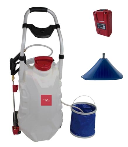 Pro Sprayer 4 : Pulvérisateur électrique 30L avec rinçage intégré - 1 Cloche de pulvérisation Offerte - 1 Batterie - 3 Buses de pulvérisation - Portée...
