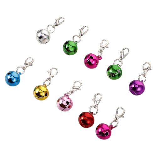 HOLIDYOYO Small Pet Collar Bells 10 Pack Dog Cat Decorative Bells for Pet Supplies