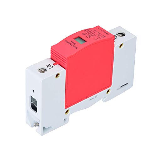 RASTKY House Protector Reliable 80KA Arrester Device for Electric System Protection, Guide Rail Mounting for Home Safety (1P40KA)