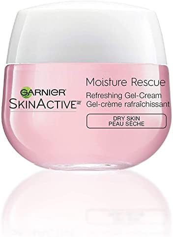 Garnier SkinActive Moisture Rescue Refreshing Gel-Cream for Dry Skin, Oil-Free, 1.7 Oz (50g), 1 Count (Packaging May Vary)