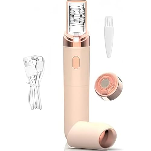 PluxyEpil Pro 3.0 Women Face Epilator - Painless Hair Remover, 2025 New Upgrades Rechargeable Portable Facial Hair Remover for Face, Hand, Legs, Washable (Pink)