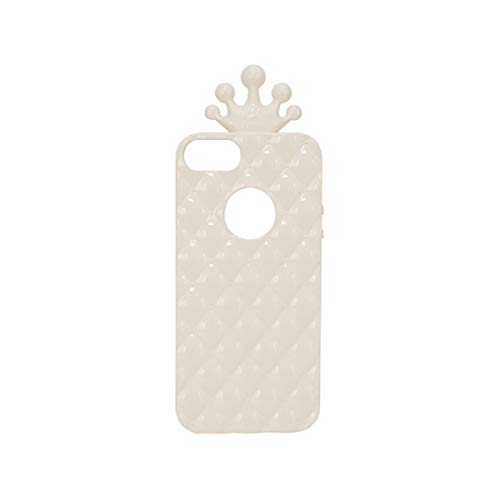 【日本正規代理店品】Happymori iPhone SE/5s/5 ケース Tiara case ホワイト バータイプ HM3150i5S