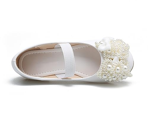 Girls Mary Jane Ballerina Flats Adorable Flower Party Wedding Dress Shoes for Toddler Little/Big Kids4