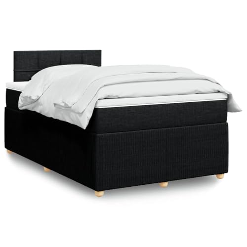 Qnhdfrt Boxspringbett mit Taschenfederkern Matratze 120x200 cm Schwarz Stoff Modernes Design für Erholsamen Schlaf mit Atmungsaktiver Matratzenauflage und Stabilen Kiefernholz Füßen Qnhdfrt Boxspringbett mit Taschenfederkern Matratze 120x200 cm Schwarz Stoff Modernes Design für Erholsamen Schlaf mit Atmungsaktiver Matratzenauflage und Stabilen Kiefernholz Füßen