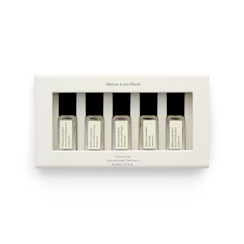 Maison Louis Marie - Natural Roll-On Perfume Oil 5-Piece 2026 Discovery Set | Luxury Clean Beauty + Non-Toxic Fragrance