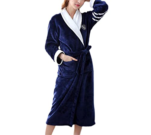 Peignoir de bain chaud homme flanelle épais robe chambre manches longues