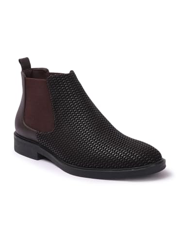 Image of Carlton London Men's Chelsea Slip-On Round Toe Comfortable Boot