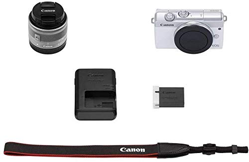 Canon EOS M200 Kit (EF-M 15-45mm f/3.5-6.3 IS STM) White : CANON