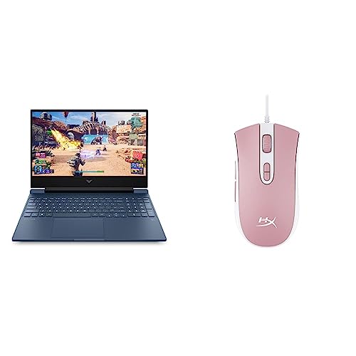 Image of HP Victus Gaming Laptop AMD Ryzen 5 5600H 15.6 inch(39.6 cm) FHD IPS Gaming Laptop & Hyperx Pulsefire Core Pink